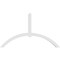 Ekena Millwork Archdale Architectural Grade PVC Gable Bracket, 84"W x 49"H x 4"D x 4"F, 14/12 Pitch GBP084X49X0404ARC00 - alternate 2